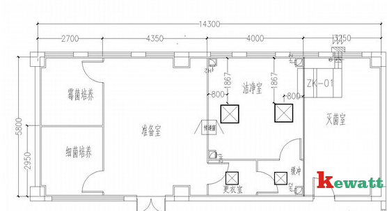 潔凈實(shí)驗(yàn)室平面布局圖